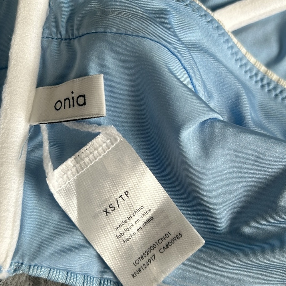 Onia Camila ribbed cutout bandeau bikini top size xs - Picture 8 of 9
